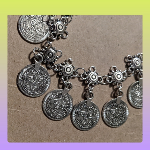 5/25 bohemian silver coin anklet silver unique. Brand new in original package - Picture 11 of 12